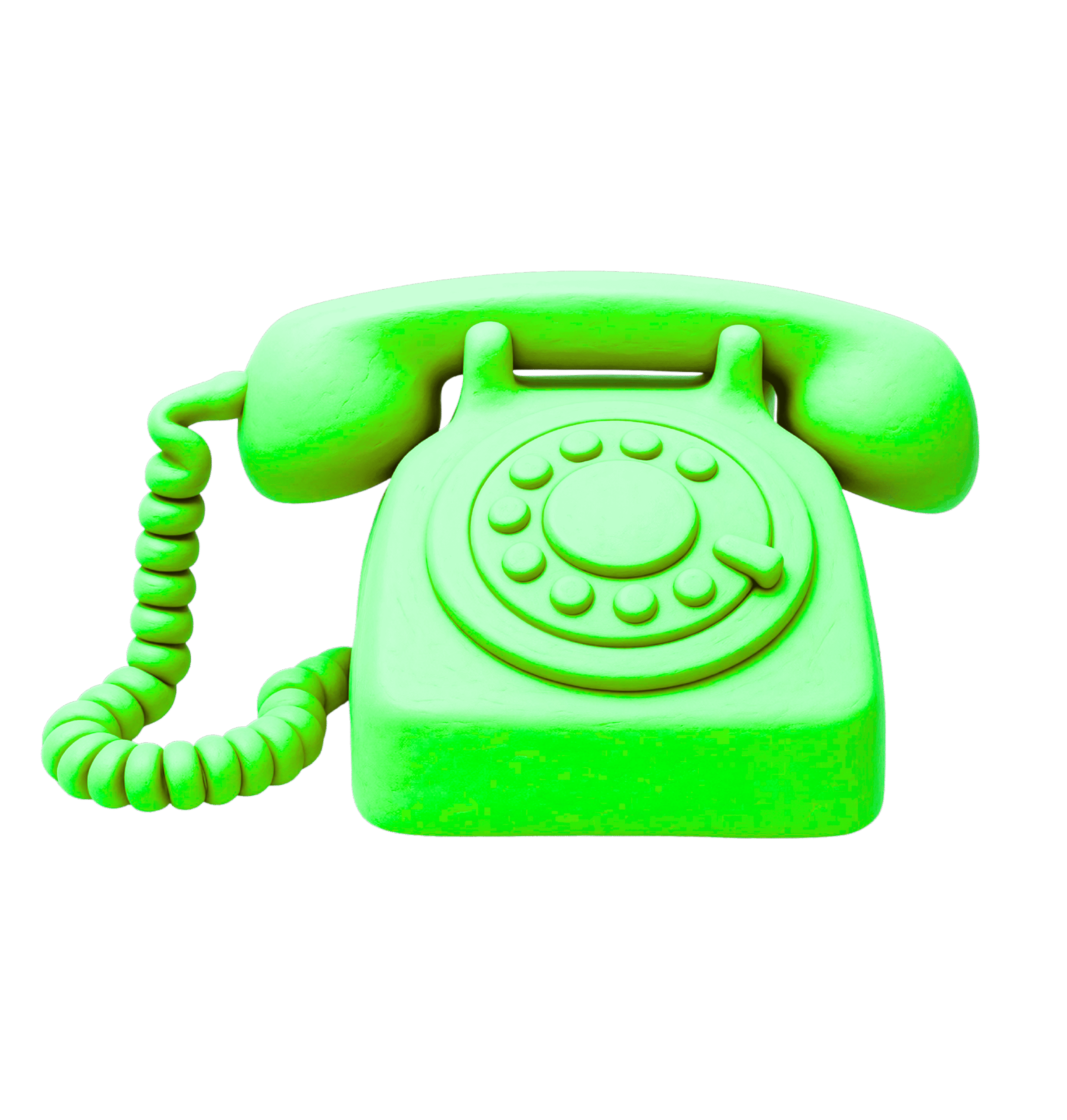 Groene retro telefoon